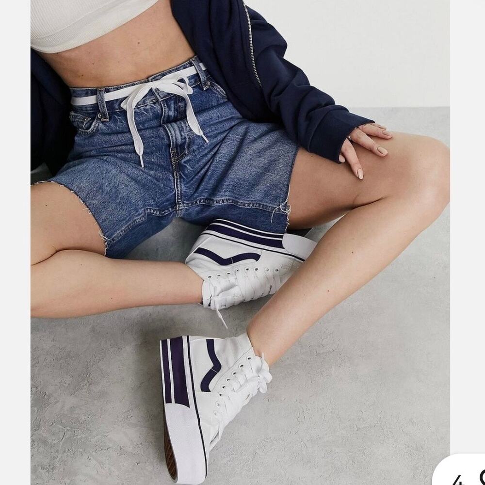 VANS Sk8-Hi Tapered Sport Stripes
Platform Navy White Size 8.5 women | 7.0 men - Picture 4 of 16